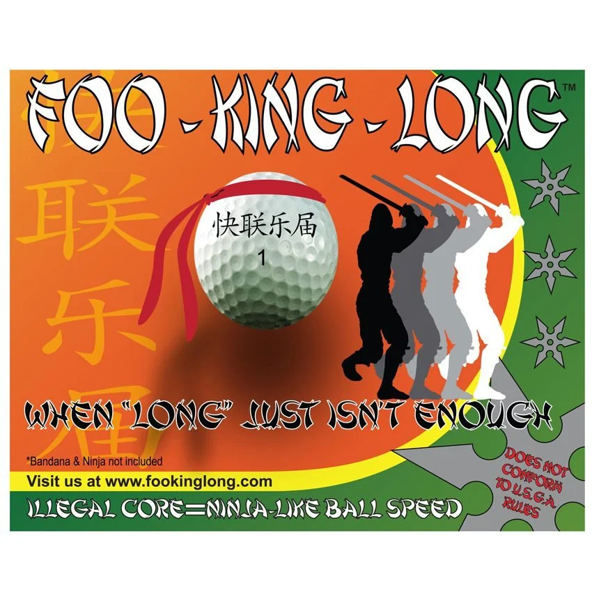 Foo King Golf Ball Box Front View