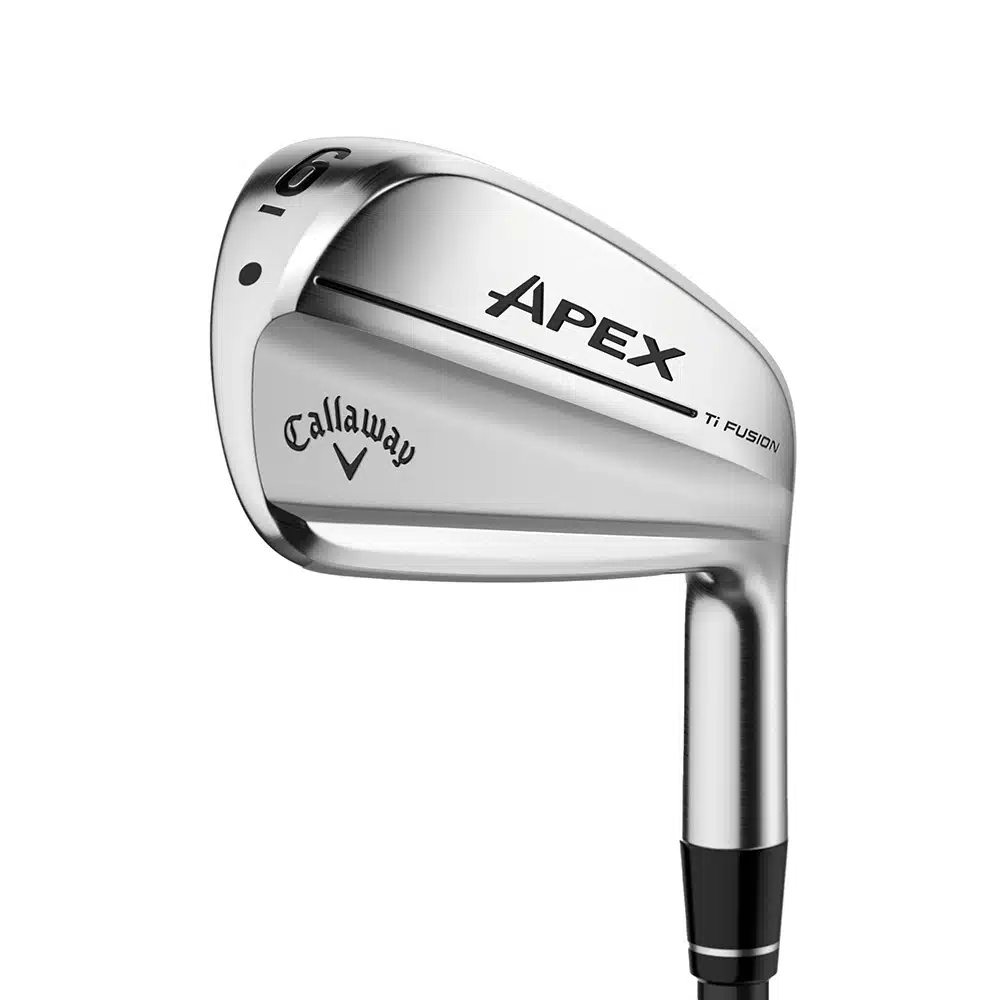【Callaway APEX Ti FUSION メンズアイアン 7本セット】 Callaway Apex Ti Fusion Plated Custom Fit Irons - Golf USA